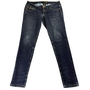 Celebrity Pink Jeans Womens Size 5 Dark Wash Skinny Stretch Denim Retro Y2K Fit!